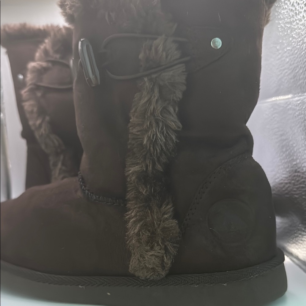 Airwalk Brown Winter Boots with Faux Fur Trim - Picture 8 of 10